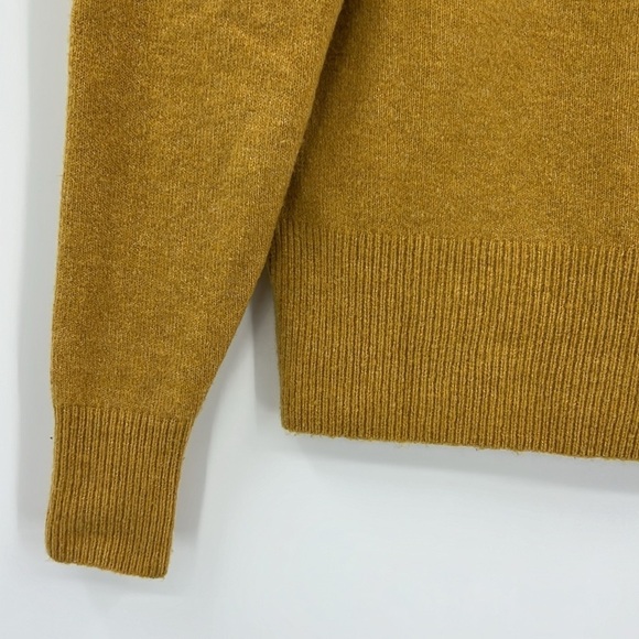 Madewell Westgate V-Neck Sweater in Coziest Yarn SZ XL Gold - Picture 10 of 10